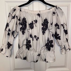 Off the shoulder floral top